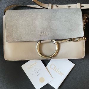 Chloe Faye small bag in motty grey